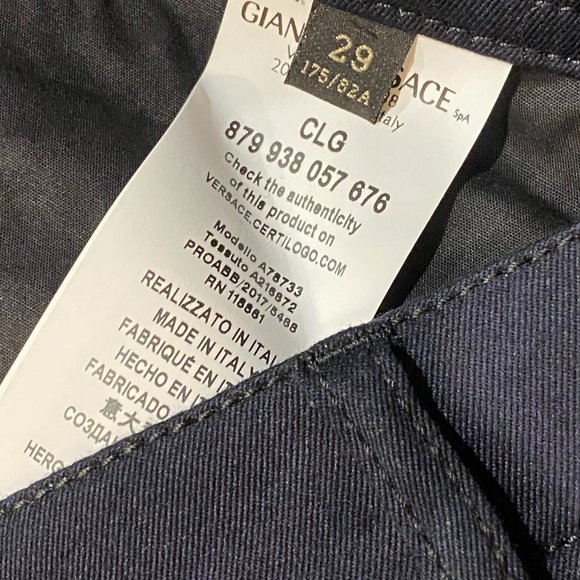 New Versace Ladies Jeans Pantalone Two Tone !!